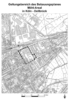 Geltungsbereich des Bebauungsplans - (c) Stadt Köln