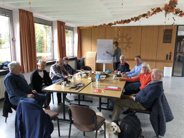 Die Mitglieder des Ortsvereins während der Klausurtagung